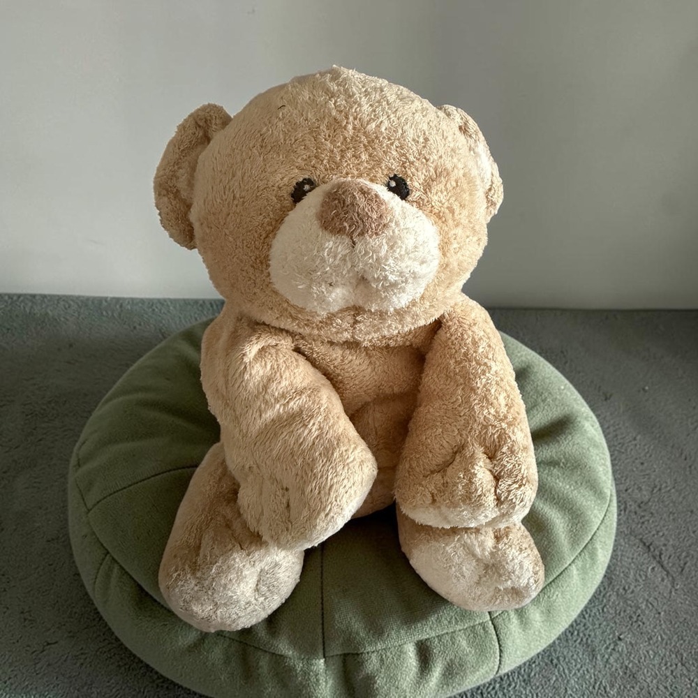 TY Pluffies 2008 Woods Tan Bear Cub 8" Plush TyLux Stuffed Animal Lovey